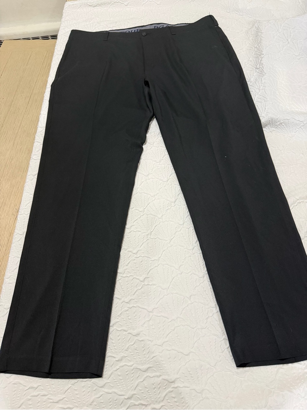 PGA Tour Men's Black Dress Pants - Straight Fit